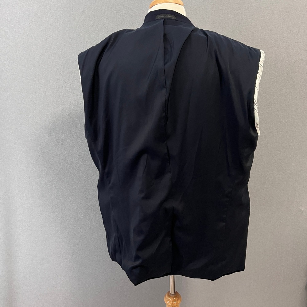 Lauren Ralph Lauren Blazer Mens 48R Navy Blue Gold Button Wool Suit Jacket - Picture 11 of 16